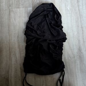 Strapless ruched dress